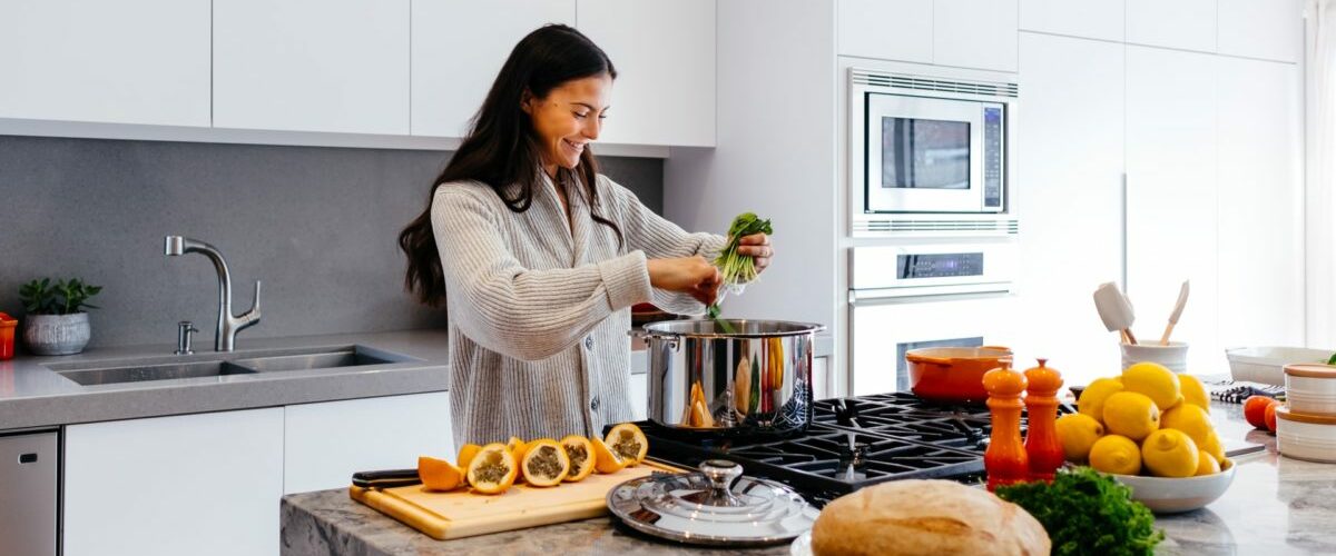 woman cooking