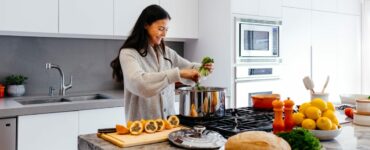 woman cooking