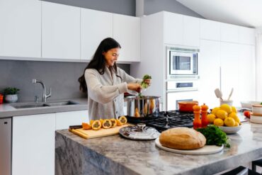 woman cooking