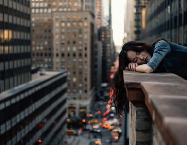 sleeping on balcony