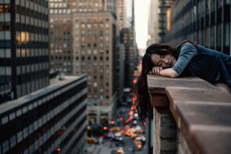 sleeping on balcony